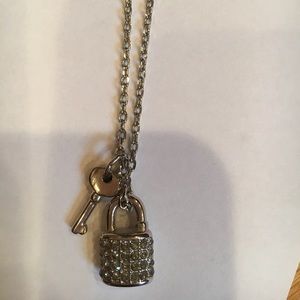 Coach lock and key necklace